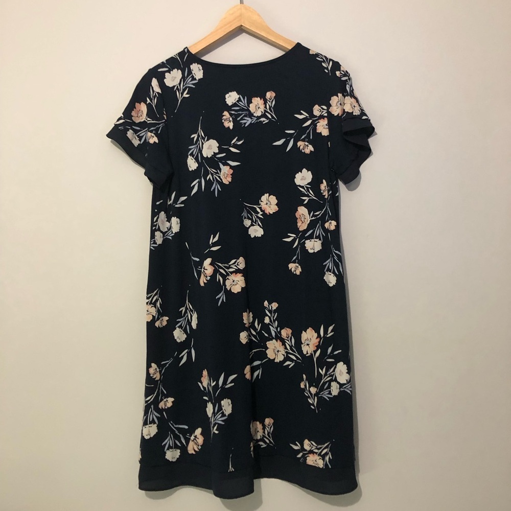 J Jill Wearever Petite Small Floral Dress - Picture 5 of 6
